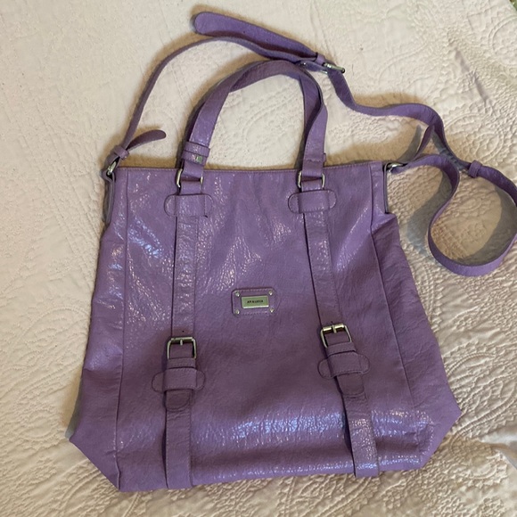 💜SUPER PRETTY large crossbody bag. Joy & Lucca. Gorgeous deep LAVENDER 💜 - Picture 3 of 12
